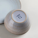 Axyaa Grey Embossed Stoneware Tableware Set for 4/8/12 Pieces