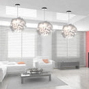Axyaa Nordic Bird's Nest Feather Chandelier for Modern Living Room Bedroom Decor