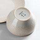 Axyaa Beige Embossed Stoneware Tableware Set for 4/8/12 - Dinner, Dessert, Soup, Mug