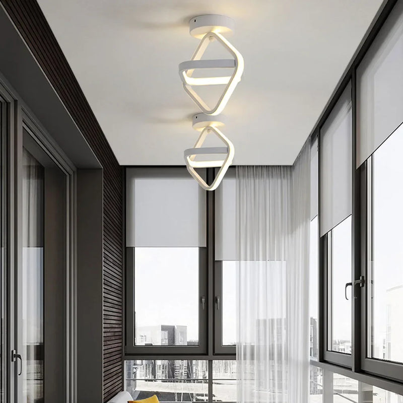 Nordic Black&White LED Ceiling Light by Axya for Living Room, Bedroom, Hallway & Balcony