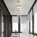 Axyaa Modern Nordic LED Ceiling Light in Black & White for Living Room, Bedroom, Balcony & Corridor