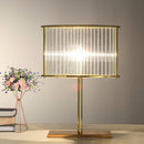 Axyaa Modern Crystal Table Lamp Gold LED Lighting for Bedroom Living Room
