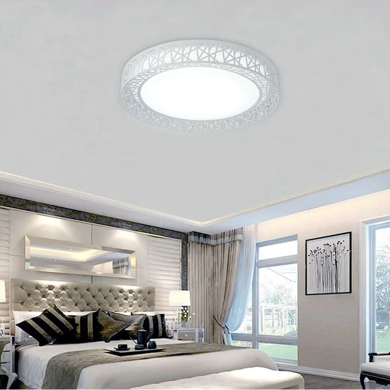 Axya 24W/36W LED Ceiling Lights: Modern Bird Nest Round Lamp for Bedroom, Living Room