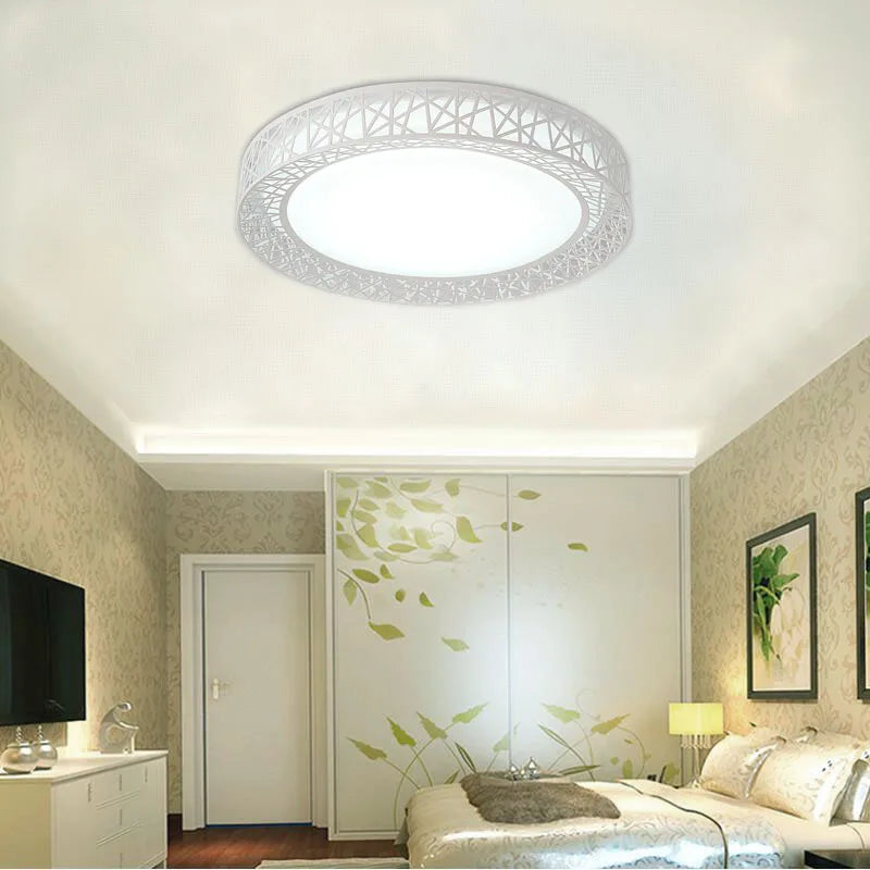 Axya 24W/36W LED Ceiling Lights: Modern Bird Nest Round Lamp for Bedroom, Living Room