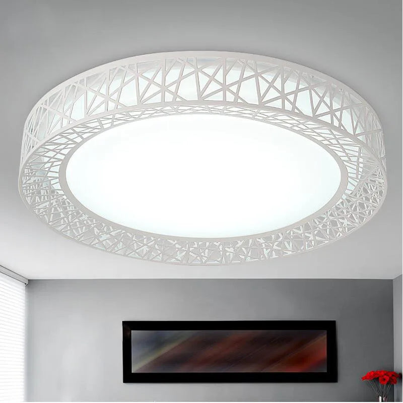 Axya 24W/36W LED Ceiling Lights: Modern Bird Nest Round Lamp for Bedroom, Living Room