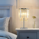 Axyaa Crystal Table Lamp: Modern Luxury LED Lighting Fixture