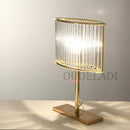 Axyaa Modern Crystal Table Lamp Gold LED Lighting for Bedroom Living Room