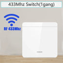 Axyaa Wireless RF433 Module Remote Control Light Switch 1/2/3 Gang Wall Switch