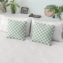 Axyaa Checkerboard Velvet Cushion Covers - 18x18 Nordic Decorative Pillows for Home Decor