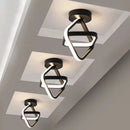 Axyaa Modern Nordic LED Ceiling Light in Black & White for Living Room, Bedroom, Balcony & Corridor