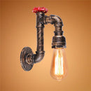 Axyaa Vintage Industrial Water Pipe Wall Light Sconce