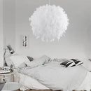 Axyaa Nordic Bird's Nest Feather Chandelier for Modern Living Room Bedroom Decor
