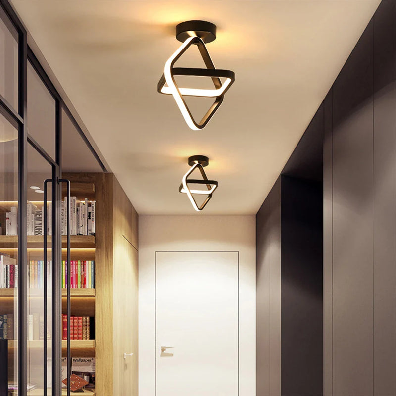 Nordic Black&White LED Ceiling Light by Axya for Living Room, Bedroom, Hallway & Balcony