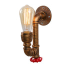 Axyaa Vintage Industrial Water Pipe Wall Light Sconce